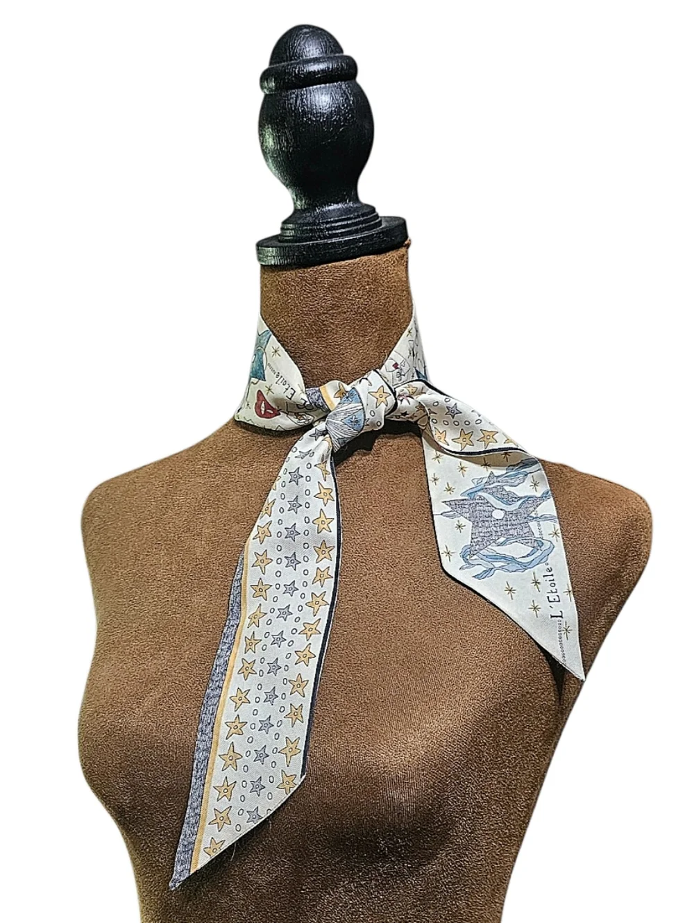 Christian Dior L'Etoile Tarot Mitzah Silk Bandeau Scarf - Picture 16 of 16